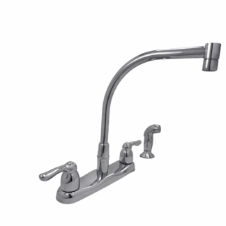 Model 8792 – 2-Handle Side Sprayer Kitchen Faucet in Chrome (National Retailer Brand) – Open Box (Never Used)