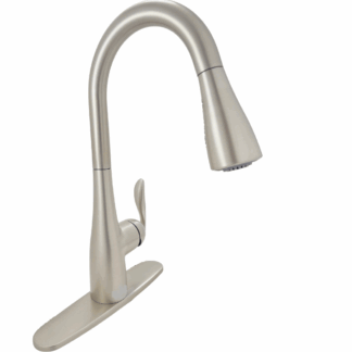 Model 7594SRS – Single-Handle Pull-Down Sprayer Kitchen Faucet with High-Pressure Flow – Fingerprint-Resistant Stainless Steel (National Retailer Brand) – Open Box (Never Used)