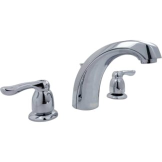 Model 4945 – 8 in. Widespread 2-Handle Low-Arc Bathroom Faucet with Drain Assembly – Chrome Finish (National Retailer Brand) – Open Box (Never Used)