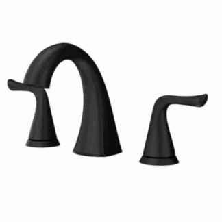 Model LF-049-MALSDB – Widespread 2-Handle Bathroom Faucet – Fingerprint Resistant Black Finish (National Retailer Brand) – Open Box (Never Used)