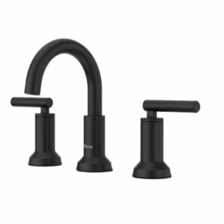 Model LF-049-CSOSDB – Widespread 2-Handle Bathroom Faucet – Fingerprint Resistant Black Finish (National Retailer Brand) – Open Box (Never Used)