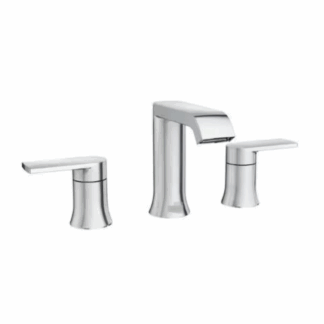Model 84763 – 8 in. Widespread Double Handle Bathroom Faucet in Chrome (National Retailer Brand) – Open Box (Never Used)