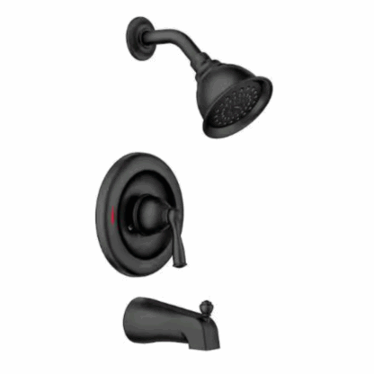 Model 82910BL – 1-Handle 1-Spray Trim Kit Tub and Shower Faucet 1.75 GPM in Matte Black (National Retailer Brand) – Open Box (Never Used)