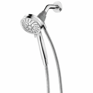 Model 26000 – 6-Spray Wall Mount Handheld Shower Head 1.75 GPM – Chrome (National Retailer Brand) – Open Box (Never Used)