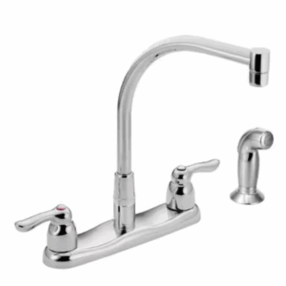 Model 8792 – 2-Handle Side Sprayer Kitchen Faucet in Chrome (National Retailer Brand) – Open Box (Never Used)