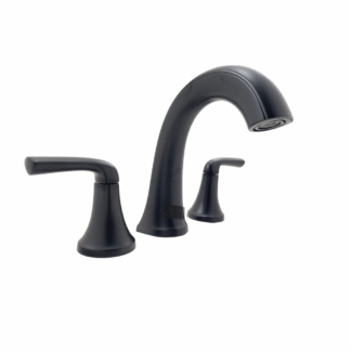 Model LF-049-LRBB – 8 in. Widespread Double Handle Bathroom Faucet – Matte Black Finish – (National Retailer Brand) – Open Box (Never Used)
