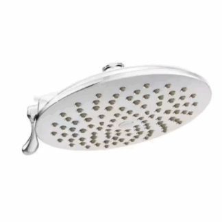 Model S6320 – 2-Spray 8 in. Single Wall Mount Fixed Adjustable Spray Shower Head in Chrome (National Retailer Brand) – Open Box (Never Used)
