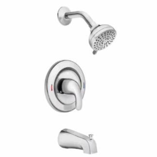 Model 82603 – Single Handle 4-Spray Tub and Shower Faucet 1.8 GPM in Chrome (Valve Included)