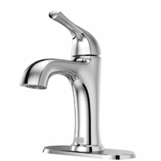 Model LF-042-LRCC – Single Handle Single Hole Bathroom Faucet – Polished Chrome Finish – (National Retailer Brand) – Open Box (Never Used)