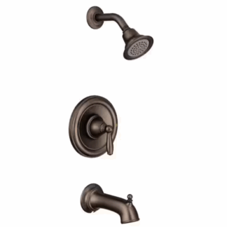 Model T2153EPORB  – Single-Handle 1-Spray Tub and Shower Faucet Trim Kit – Oil Rubbed Bronze Finish (Valve Not Included) – (National Retailer Brand) – Open Box (Never Used)
