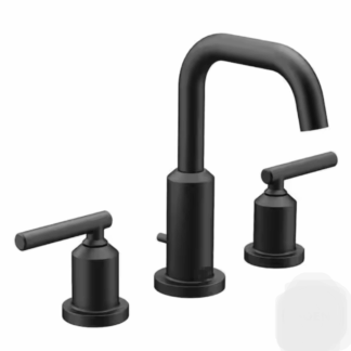 Model T6142BL –8 in. Widespread 2-Handle High-Arc Bathroom Faucet Trim Kit – Matte Black Finish (Valve Not Included) – (National Retailer Brand) – Open Box (Never Used)