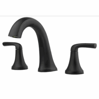 Model LF-049-LRBB – 8 in. Widespread Double Handle Bathroom Faucet – Matte Black Finish – (National Retailer Brand) – Open Box (Never Used)