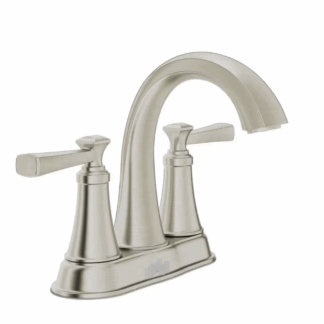 Model 7417201.295 – 4 in. Centerset 2-Handle Bathroom Faucet – Brushed Nickel Finish – (National Retailer Brand) – Open Box (Never Used)
