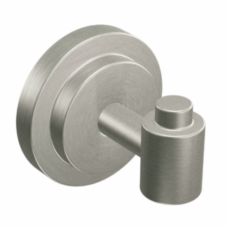 Model DN0703BN –  Single Robe Hook – Water-Spot Resistant Brushed Nickel Finish (National Retailer Brand) – Open Box (Never Used)