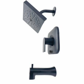 Model 82760BL  – Single-Handle 1-Spray Tub and Shower Faucet in Matte Black (National Retailer Brand) – Open Box (Never Used)