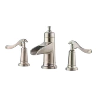 Model LG49-YP1K – 8 in. Widespread 2-Handle Waterfall Bathroom Faucet in Brushed Nickel – (National Retailer Brand) – Open Box (Never Used)