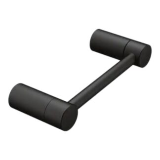 Model YB0408BL – Pivoting Double Post Toilet Paper Holder in Matte Black (National Retailer Brand) – Open Box (Never Used)
