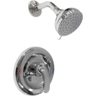 Model 82604 –4-Spray Single Handle Shower Faucet 1.75 GPM in Chrome (Valve Included) – (National Retailer Brand) – Open Box (Never Used)