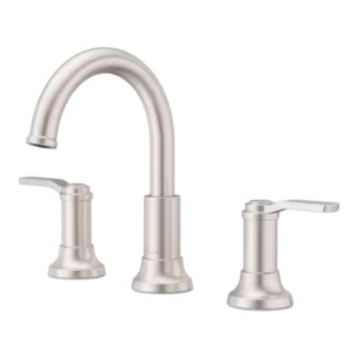 Model LF049BCOGS – 8 in. Widespread Double Handle Bathroom Faucet – Brushed Nickel Finish (National Retailer Brand) – Open Box (Never Used)