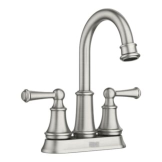 Model 84162SRN – 4 in. Centerset 2-Handle Bathroom Faucet in Brushed Nickel (National Retailer Brand) – Open Box (Never Used)