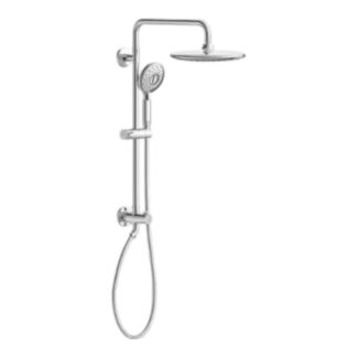 Model 1029070000  – 4-Spray Round 24 in. Wall Bar Shower Kit with Hand Shower 1.8 GPM in Polished Chrome – (National Retailer Brand) – Open Box (Never Used)
