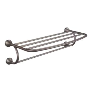 Model YB2894ORB – 10 in. L x 7 in. H x 26 in. W Zinc Hotel-Style Bathroom Shelf in Oil Rubbed Bronze – (National Retailer Brand) – Open Box (Never Used)