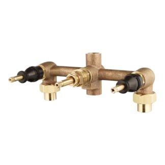 Model 01-31XA – 8 in. Fixed Brass 3-Handle Valve Body – (National Retailer Brand) – Open Box (Never Used)