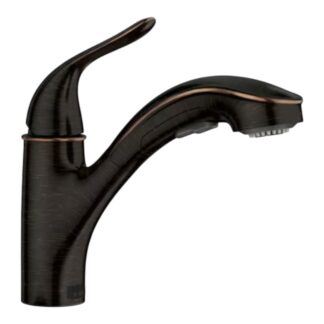 Model 87557BRB –  Single-Handle Pull-Out Sprayer Kitchen Faucet in Mediterranean Bronze – (National Retailer Brand) – Open Box (Never Used)