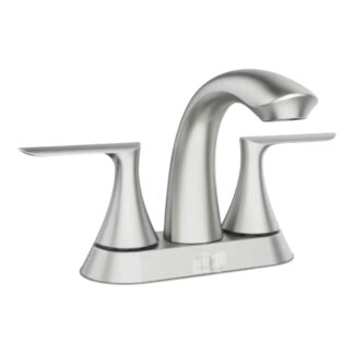 Model 84515SRN – 4 in. Centerset Double-Handle Bathroom Faucet in Brushed Nickel – (National Retailer Brand) – Open Box (Never Used)