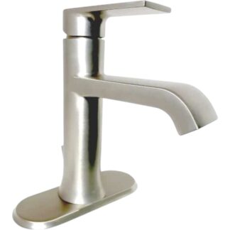 Model WS84760SRN – Single Handle Single Hole Bathroom Faucet in Brushed Nickel – (National Retailer Brand) – Open Box (Never Used)