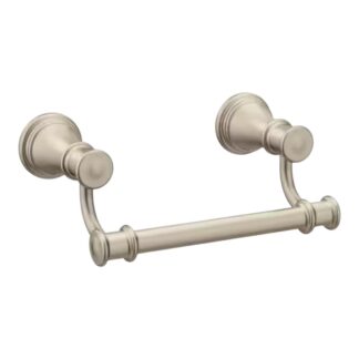 Model YB6408BN – Swivel Double Post Toilet Paper Holder – Brushed Nickel Finish – (National Retailer Brand) – Open Box (Never Used)