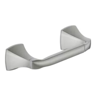 Model YB5108BN – Swivel Double Post Toilet Paper Holder – Brushed Nickel Finish – (National Retailer Brand) – Open Box (Never Used)