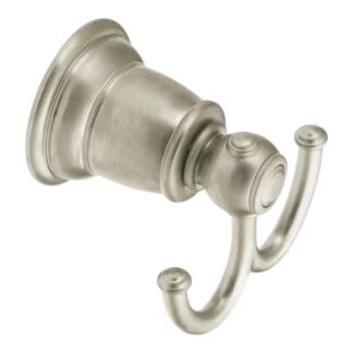 Model YB5403BN – Double Robe Hook – Brushed Nickel Finish (National Retailer Brand) – Open Box (Never Used)