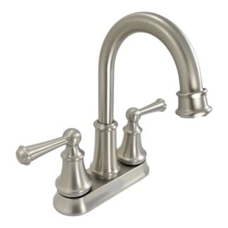 Model 84162SRN – 4 in. Centerset 2-Handle Bathroom Faucet in Brushed Nickel (National Retailer Brand) – Open Box (Never Used)