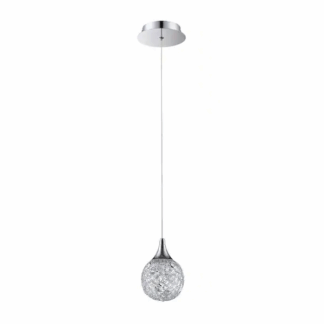 Designers Choice Collection PF40-1LPE-CH SOLARO Series Chrome Pendant