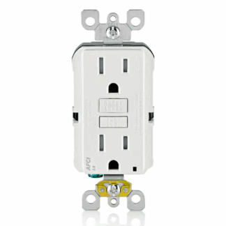 Leviton R32-AFTR1-0KW 15 Amp Tamper Resistant AFCI Outlet, White