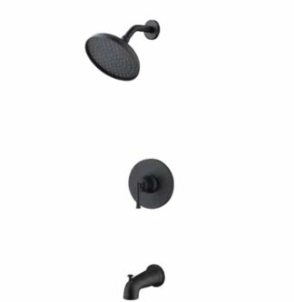 Glacier Bay Oswell 1005 129 783 Single-Handle 1-Spray Tub and Shower Faucet in Matte Black (Valve Included)