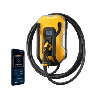 Model DXPAEV048 – Level-2 Wall Mounted Electric Vehicle Charger up to 48 Amps, 240-Volt AC, 11.5 kW, 25 Ft. Cable, Weather-Resistant (National Retailer Brand) – Open Box (Never Used)