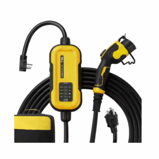 Model DXPAEV016 –  Level-2 Portable Electric Vehicle Charger up to 16 Amps, 120–240-Volt AC, 3.8 kW, 25 Ft. Cable, Weather-Resistant (National Retailer Brand) – Open Box (Never Used)