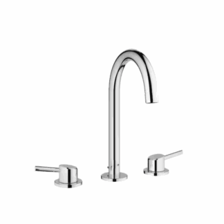 Model 2021700A – Modern 8 in. Widespread 2-Handle High-Arc Bathroom Faucet – Chrome Finish (National Retailer Brand) – Open Box (Never Used)