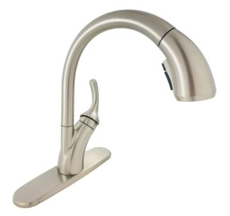 Delta Shiloh 19790Z-SPSD-DST Single Handle Pull Out Sprayer Kitchen Faucet with ShieldSpray in SpotShield Stainless