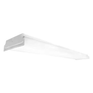 Commercial Electric WR484056LSL 4 ft. 5600 Lumens Square Lens Integrated LED White Wrap Light, 4000K (2-Light)