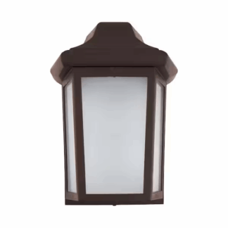SOLUS SPC230FMF-LE26W-BZ Sedona 1-Light Bronze LED Outdoor Wall Lantern Sconce (1-Pack)