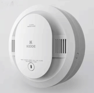 Kidde 21033065 10-Year Battery Powered Smoke Detector with Alarm LED Warning Lights and Voice Alerts