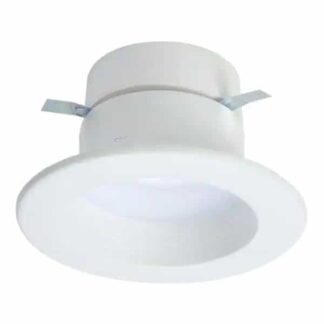 Halo RL4099S1EWHR RL 4 in. White Integrated LED Recessed Ceiling Light Trim at Selectable CCT (2700K-5000K), Extra Brightness (915 Lumens)