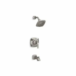 KOHLER R76217-4G-BN Rubicon 1-Handle 3-Spray Wall-Mount Tub and Shower Faucet in Brushed Nickel (Valve Included)
