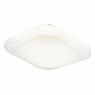 Commercial Electric 564491111 12 in. Low Profile LED Flush Mount Square Closet Light Fixture 1100 Lumens 3000K 4000K 5000K Dimmable Hallway Stairwell