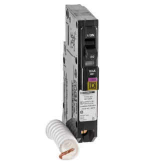 Square D QO120DFC QO 20 Amp Single-Pole Dual Function (CAFCI and GFCI) Circuit Breaker