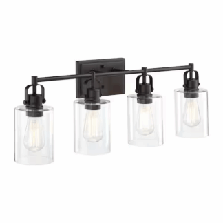 Hukoro F41824-BZ 30.91 in. 4-Light Bronze Vanity Light