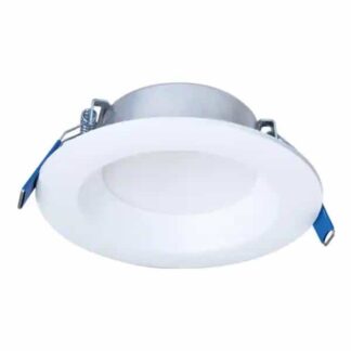 HALO LTQL4069S1EDM QuickLink, 4 in. Selectable CCT, 600 Lumens, Direct Mount Canless Integrated LED Kit, Recessed Light White Trim Dimmable